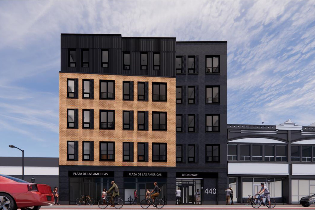 A rendering of 440 Broadway in Chelsea, Mass.