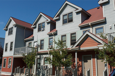 A photo of the Brian J. Honan Apartments in Boston (Allston)