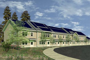 A rendering of Rosewood Way Townhomes in Agawam, Mass.