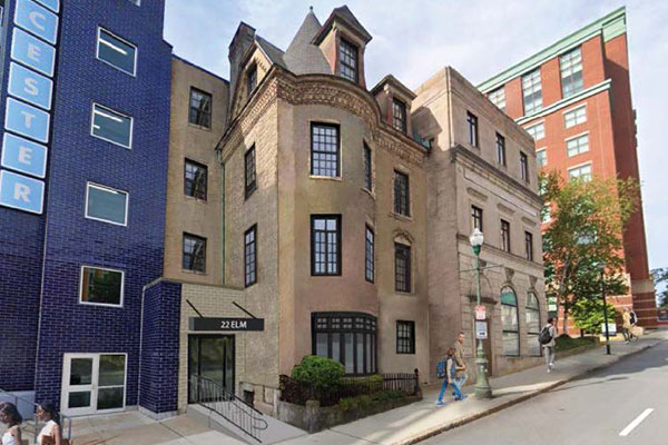 A rendering of Two Chestnut Place in Worcester, Mass.